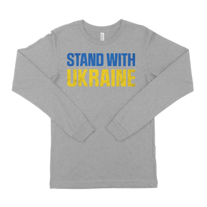Stand With Ukraine Unisex Long Sleeve T-Shirt-East Coast AF Apparel