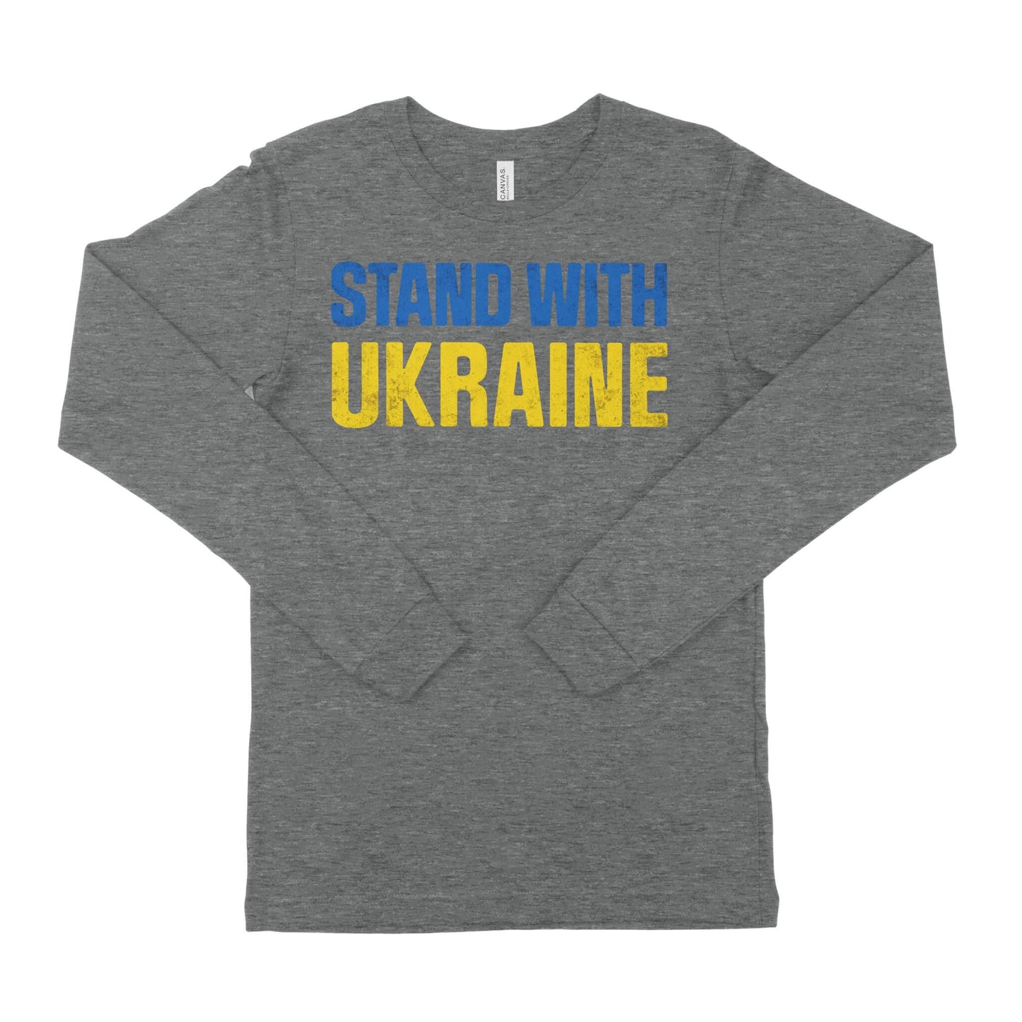 Stand With Ukraine Unisex Long Sleeve T-Shirt-East Coast AF Apparel