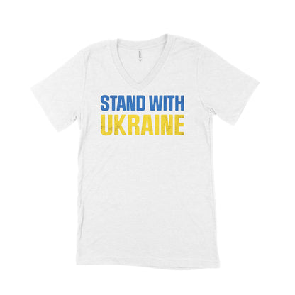 Stand With Ukraine Unisex V-Neck T-Shirt-East Coast AF Apparel