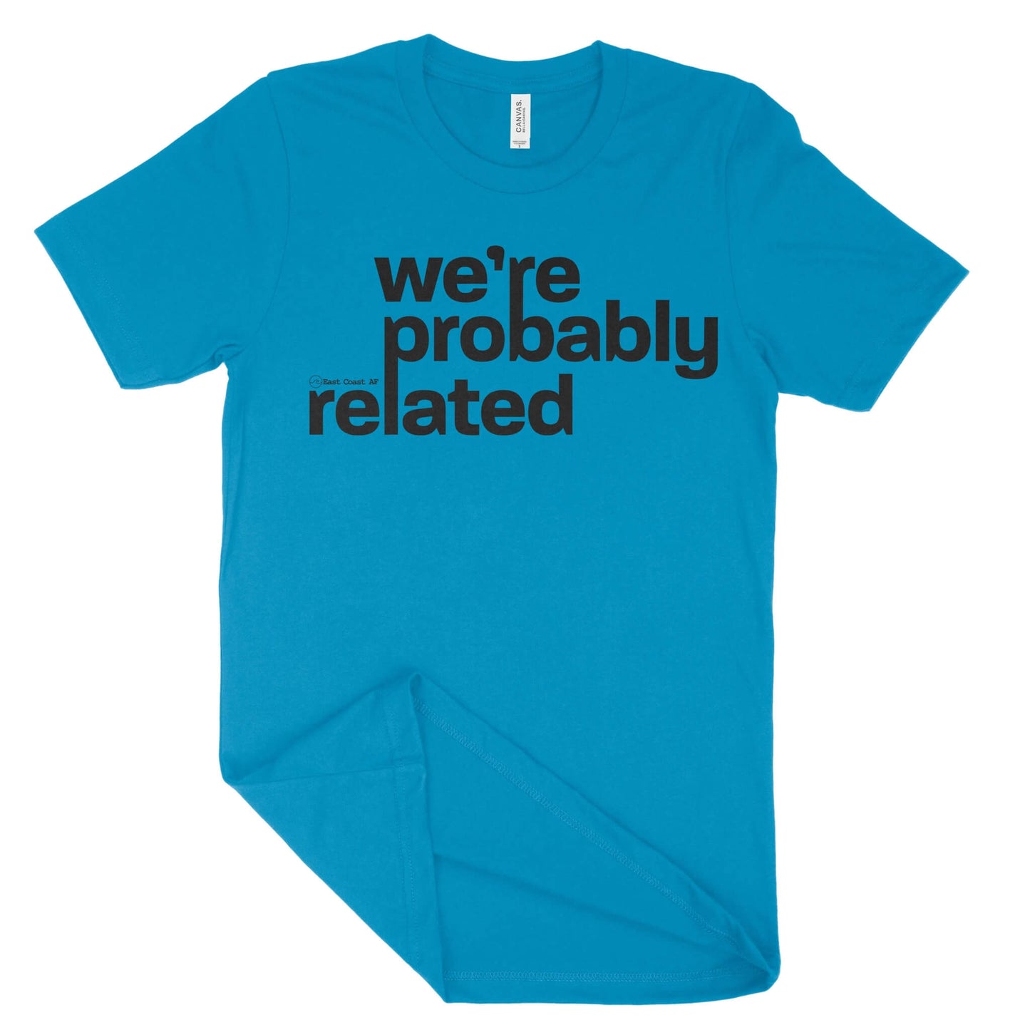 We're Probably Related Unisex T-Shirt-East Coast AF Apparel