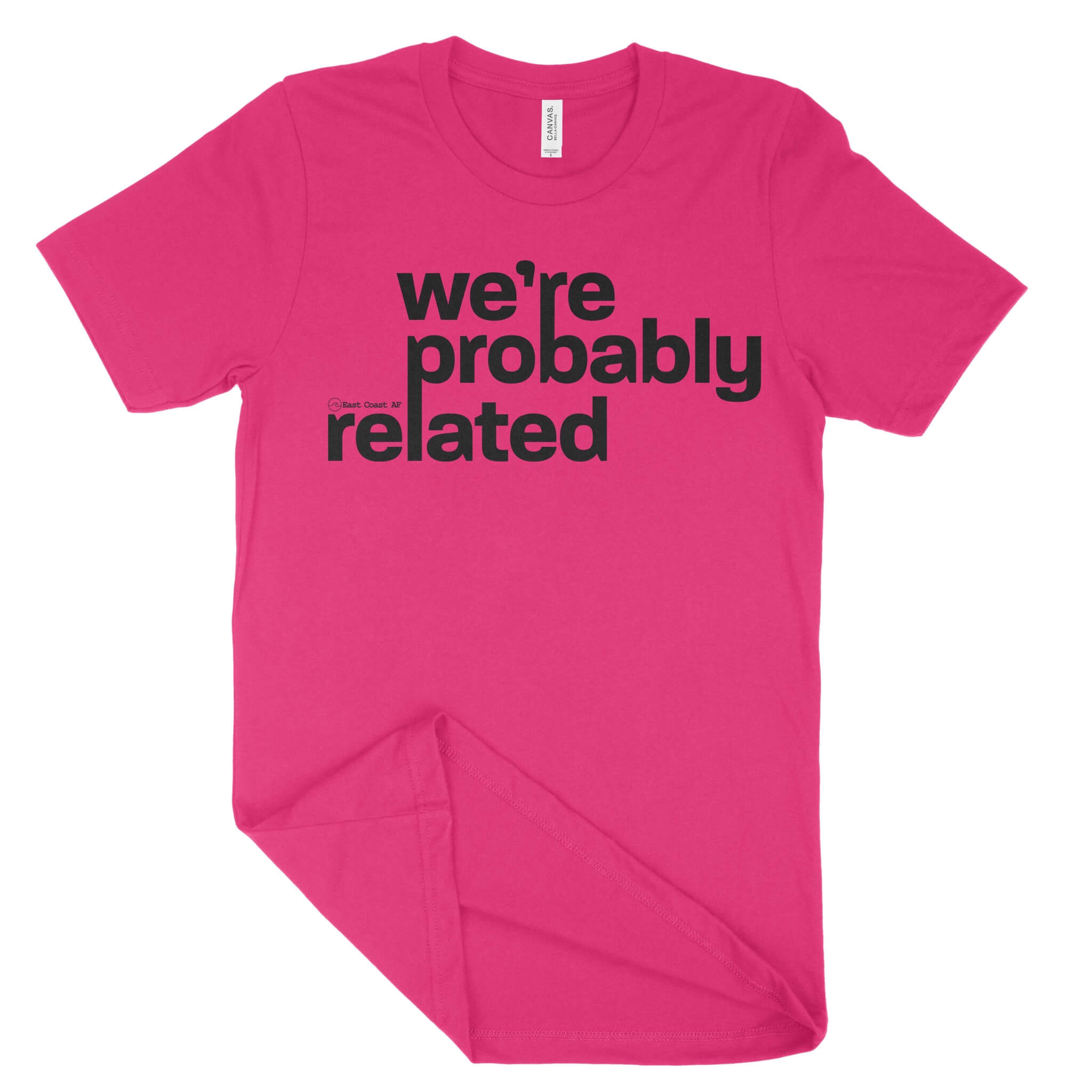 We're Probably Related Unisex T-Shirt-East Coast AF Apparel