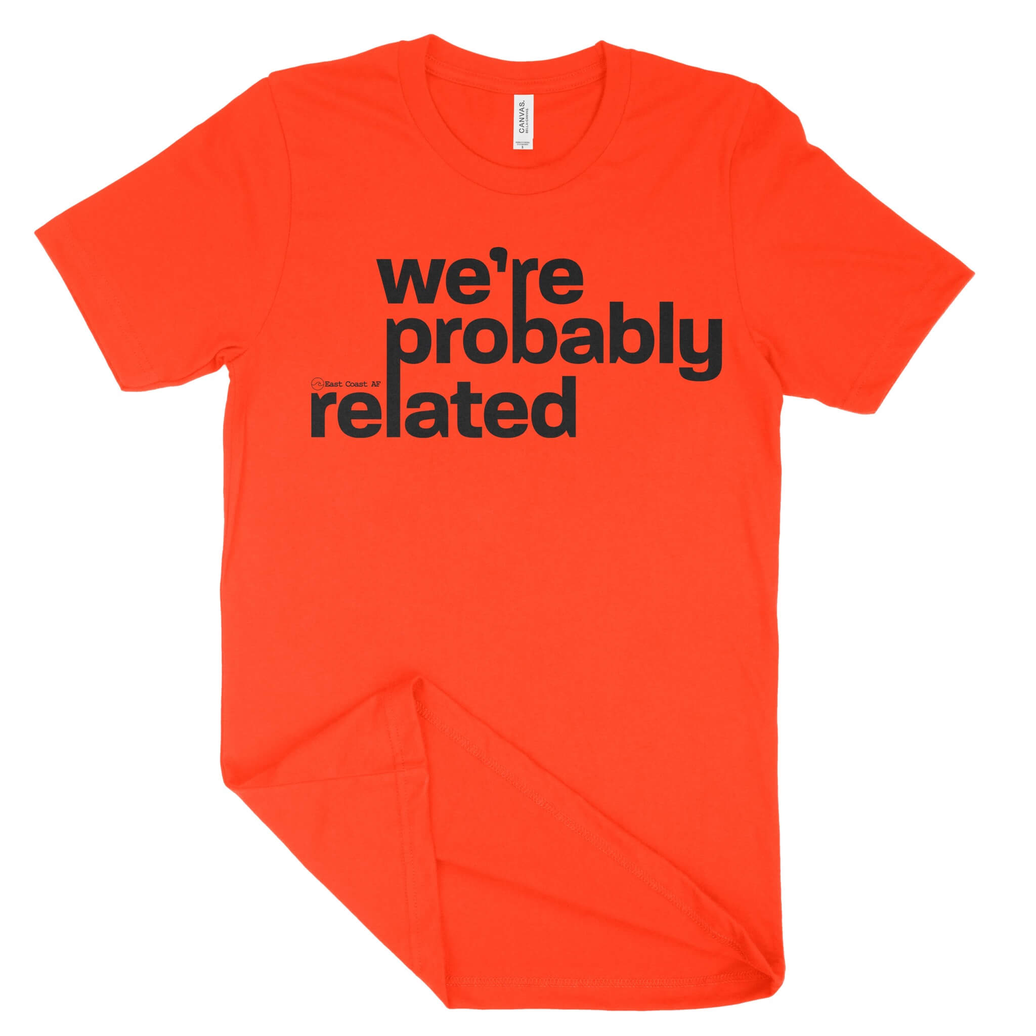 We're Probably Related Unisex T-Shirt-East Coast AF Apparel