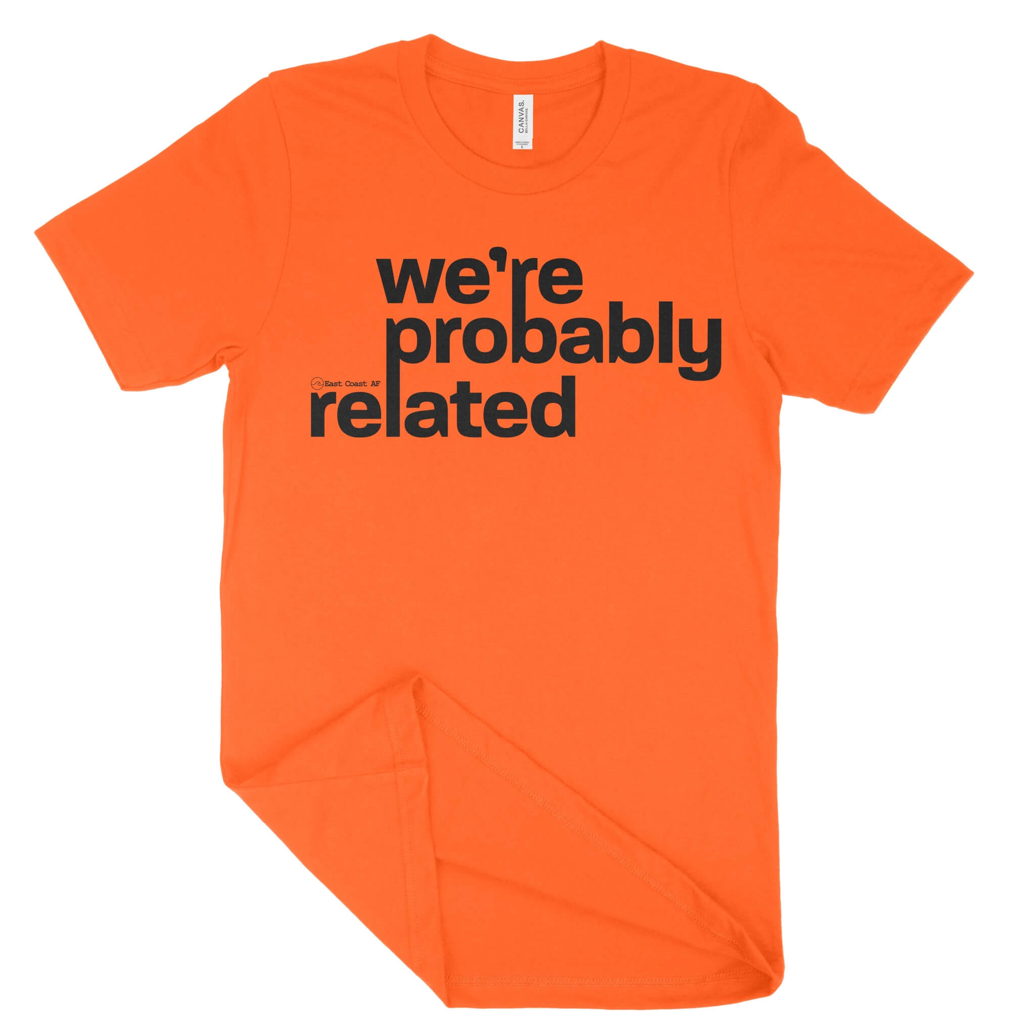 We're Probably Related Unisex T-Shirt-East Coast AF Apparel